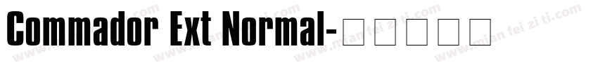 Commador Ext Normal字体转换